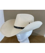 Bailey sz 7 Cream U Rollit Genuine 8X Shantung Panama Western Cowboy Hat - £30.57 GBP