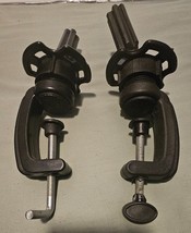 2 X COSMETOLOGY MANNEQUIN HEAD WIG HOLDER STAND DESK TABLE CLAMP - $188.43 MXN
