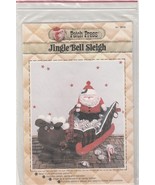 Patch Press Jingle Bell Sleigh #362B Christmas Pattern with Santa &amp; Rein... - $5.94