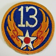 Vintage WW2 United States 13th Air Force Patch 2 5/8&quot; OD  PB156 - £7.82 GBP