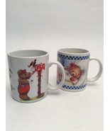 Teddy Bear Ceramic Coffee Mugs Cups Lot Of 2  - $11.70 CAD