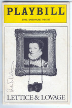 LETTICE &amp; LOVAGE ETHEL BARRYMORE 1990 THEATRE PLAYBILL PAXTON WHITEHEAD ... - £15.69 GBP