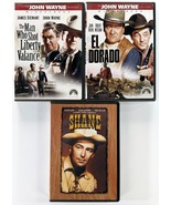 Lot Of 3 DVD Movies Western Films John Wayne El Dorado Man Shot Liberty ... - £7.77 GBP