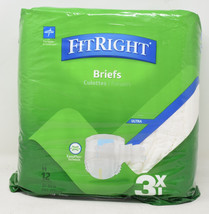 Fitright Adult Diapers Briefs 12 Pack 3XL - £24.15 GBP