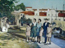 1930s GIANT Family Photo Color Adriatic Sea Yugoslavia Croatia Yugoslavia - £43.92 GBP