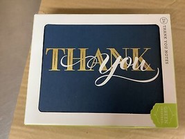 24ct Thank You Cards Blue/Gold - £8.19 GBP
