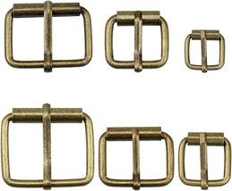 Brass Buckles 60 Pcs Roller Buckles Belts Hardware Pin Buckle for Bags - $50.70 CAD