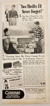 1941 Print Ad Coleman New Speed-Cooking Camp Stoves Folds Up Like Suitcase - $13.48