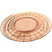 Anchor Hocking Salad Plate Block Optic Pink 8 1/4&quot; Depression Glass - £7.83 GBP