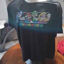 Super Mario Graphic Tee Shirt, 3XL, Gamer Apparel, Black T-shirt, Video Game - $9.90