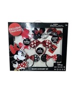 Disney Deluxe Accessory Set Vacation Minnie Mouse Ears Headbands Scrunch... - $24.74