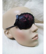 Fancy Burgundy Black Lace Pirate Eyepatch Swashbuckler Victorian Sea Que... - $12.56 CAD