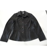 Renfrew Womens Four Button Down Blazer Jacket Black 38X25 - $22.94