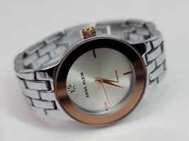 Anne Klein Diamond Elegant Silver Tone Womens Wrist Watch Y121E AK12897 WR  - $24.18