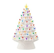 Mr. Christmas Nostalgic Ceramic Christmas Tree 18 inch with LED Lights B... - £73.51 GBP