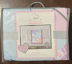 Born Loved 2 Piece Crib Bedding Set Pink NWT 1 Comforter 1 Plush Baby Blanket - £12.09 GBP