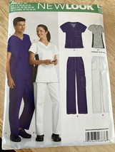  NEW LOOK #A6876 - ADULT MEDICAL SCRUBS - ASSISTANT - NURSE PATTERN  XS-... - $13.09