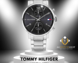 Tommy Hilfiger Men’s Quartz Stainless Steel Black Dial 44mm Watch 1710413 - $119.64