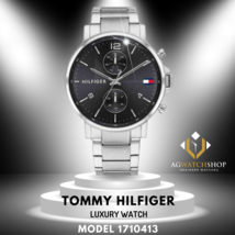 Tommy Hilfiger Men’s Quartz Stainless Steel Black Dial 44mm Watch 1710413 - £94.11 GBP