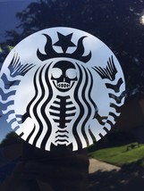 Starbucks|Skeleton|Coffee|Death Before Decaf|Mermaid||Vinyl|Decal|You Pick Color - £3.16 GBP