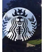 Starbucks|Skeleton|Coffee|Death Before Decaf|Mermaid||Vinyl|Decal|You Pi... - £2.50 GBP