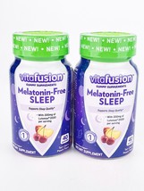 VitaFusion Melatonin Free Sleep Support Lutemax Cherry Peach 40 Gummies Lot bb25 - $18.33