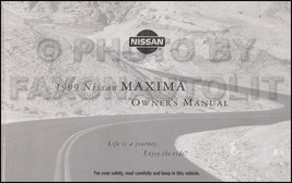 1999 Nissan Maxima Owner&#39;s Manual Original [Paperback] Nissan - $34.29