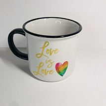 Rainbow Love Is Love Pride Mug Coffee Tea - $5.84