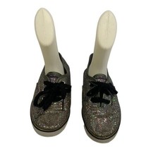 Lil Bob&#39;s by Sketchers Youth Toddler Sparkly Lace up Sneakers Size 11.5 ... - $23.13