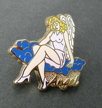 ANGEL GIRL CLASSIC NOSE ART USAF USA LAPEL PIN BADGE 1.25 INCHES NOSEART - $5.64
