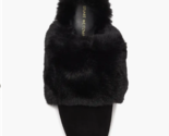 Stuart Weitzman Edie Chill Faux Fur &amp; Suede Mule in Black - Size 8.5 $39... - £47.59 GBP