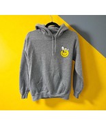 Peanuts Snoopy Happy Face Double Side Graphic Gray Pullover Hoodie Youth... - $30.57 CAD