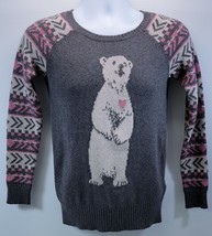 MM) American Eagle Outfitters Women&#39;s Pullover Cotton Blend Polar Bear S... - £10.11 GBP