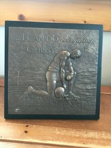 I Can Do Everything Through Christ, Who Gives Me Strength Heavy Bronze B... - $28.66