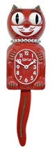 Kit Cat Klock Limited Edition  Red Green Lady Swarovski Crystals Jeweled Clock - £109.67 GBP