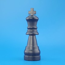 No Stress Chess Black King Staunton Replacement Game Piece 2010 Hollow Plastic - $2.96