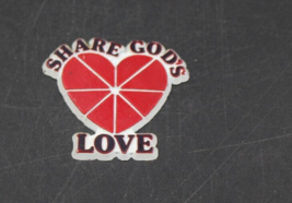 Share God&#39;s Love magnet crosspub.co 1 3/8 by 1 1/2 - £2.33 GBP