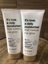 (2) b.tan everyday glow lotion, LOVE a daily moisturizer that makes me g... - $23.33