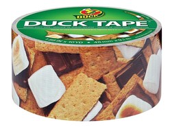 Duck Tape Brand Duct Tape, S&#39;Mores, Chocolate, Crackers, 1.88&quot; W x 10 Yd - £10.19 GBP