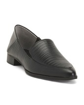 NEW CHARLES DAVID BLACK LEATHER COMFORT POINTY LOAFERS SIZE 8 M $129 - $75.59