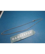 Vintage Silver Tone Necklace Jewelry 17.5&quot; - £13.93 GBP