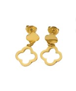 Clover Dangle Earring Stainless Steel - $25.00