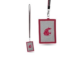 NCAA Washington State Cougars Bling Style Lanyard w/ Keychain ID Holder - $12.59