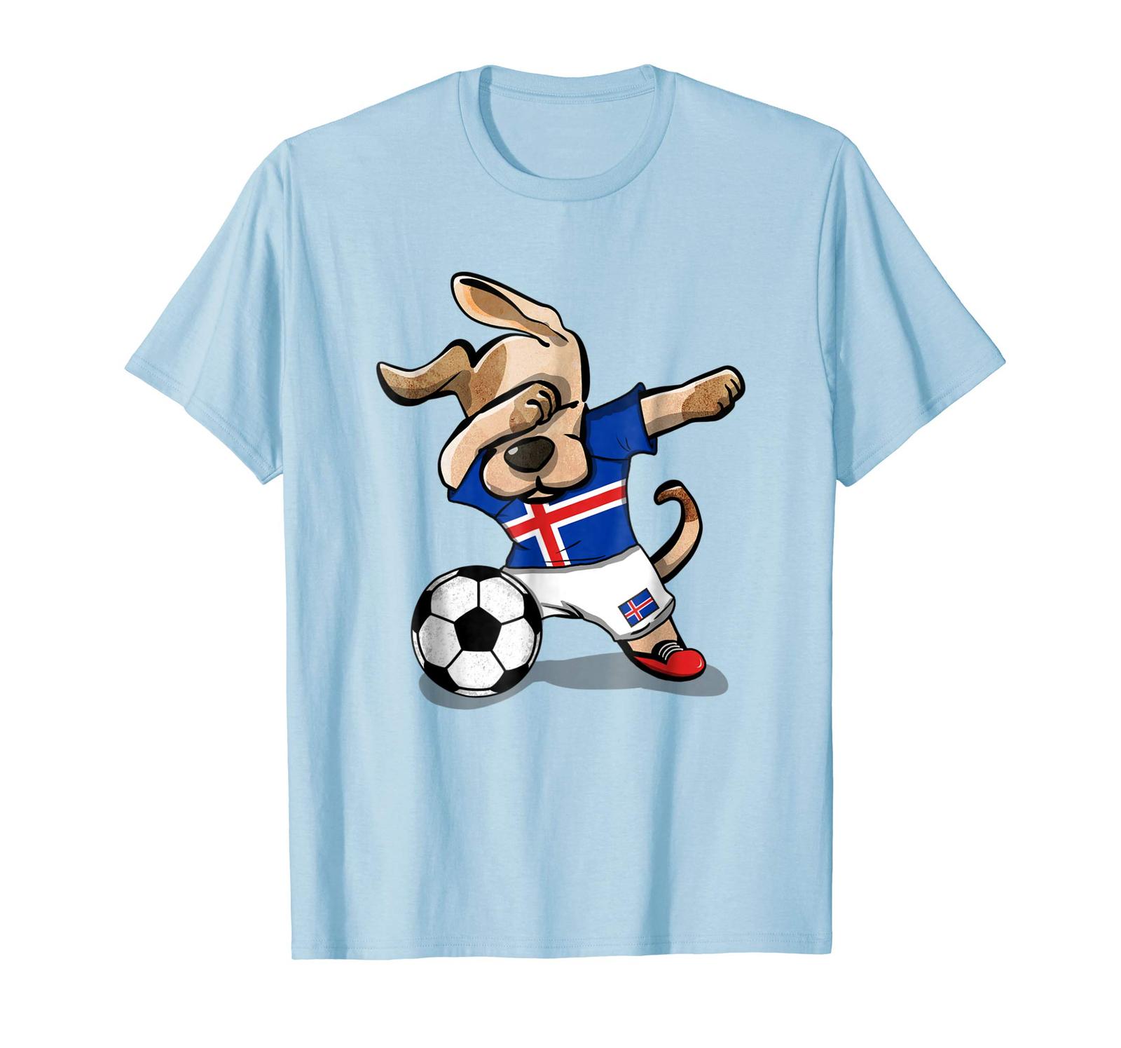 New Shirts - Dog Dabbing Soccer Iceland Jersey Shirt Icelandic Football Men - $19.95 - $23.95