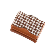 Snap Closure Trifold Wallet for Women,Kiss-lock Clutch Credit Card Holder - £13.38 GBP