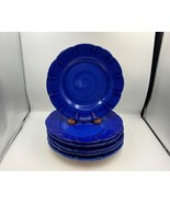 Set of 6 Vietri Italy Pottery Blue 12&quot; Large Dinner / Service / Charger ... - $411.59 CAD