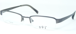 Ogi Mod. 5201 Col. 1006 Grey Eyeglasses Glasses Titanium Frame 51-19-142mm Japan - £47.44 GBP