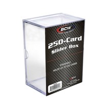 6 BCW 2-Piece Slider Boxes. Holds 250 Standard Sized Cards. - £24.16 GBP