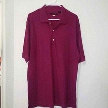 GREG NORMAN Play Dry Moisture Wicking Golf Purple Shirt L World Shipping - £9.39 GBP