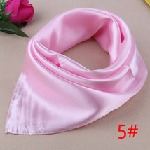 Light Pink Square Scarf Bandana Neckerchief Head Neck Wrap Scarves One size - £11.70 GBP